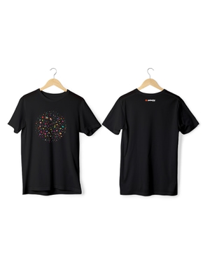 Greys&Blues Pichkari Pima Round Neck T-Shirt - Black